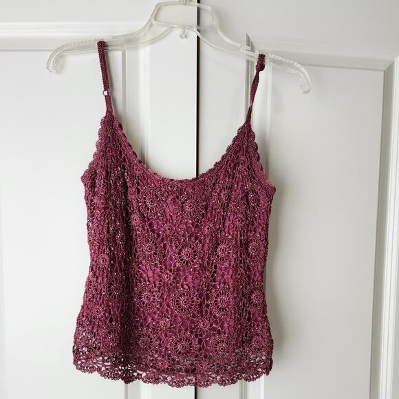 Vintage Carmen Marc Valvo Formal Beaded Top - Size Large - Picture 1 of 8